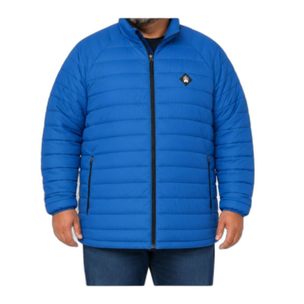 Duluth Trading Co. Alaskan Hardgear Mens 3XL Blue Puffin Mock Jacket